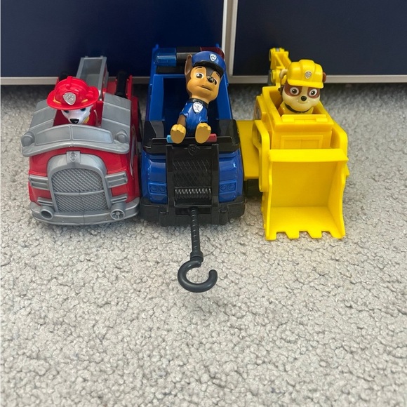 Paw Patrol Other - Paw Patrol Bulldozer, Fire Truck, Police Cruiser with Rubble, Marshall, Chase